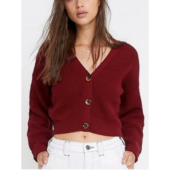 urban outfitters cropped cardigan